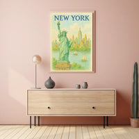 New York Iconic Cityscape Poster