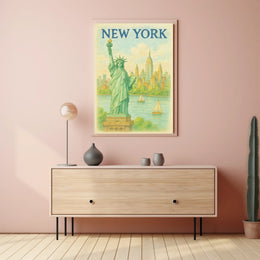 New York Iconic Cityscape Poster