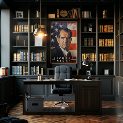 Richard Nixon 37th President Of The United States Portrait