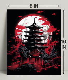 Moonlit Pagoda Poster