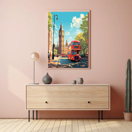 London Cityscape With Big Ben Poster