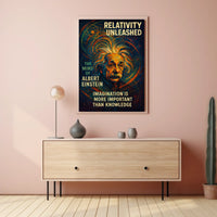 Einstein Imagination Relativity Poster: Science Meets Art
