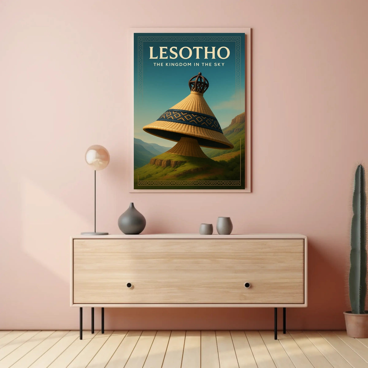 Lesotho The Kingdom In The Sky Poster