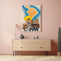 Latin America Confronts Axis Powers Poster PosterGoat