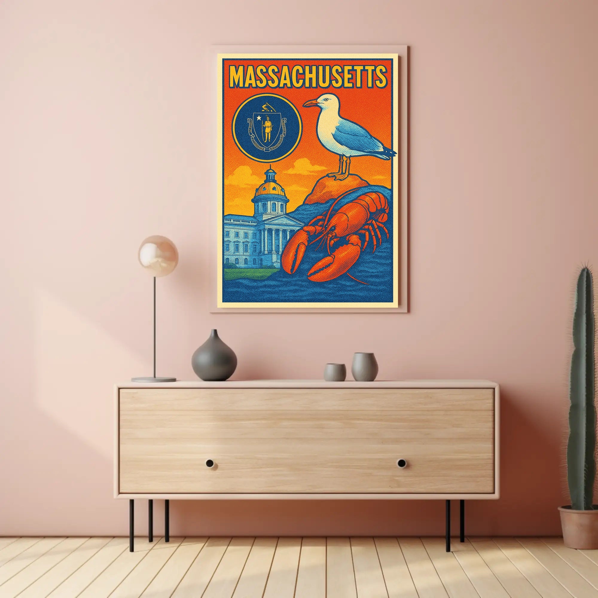 Massachusetts Scenic Poster PosterGoat