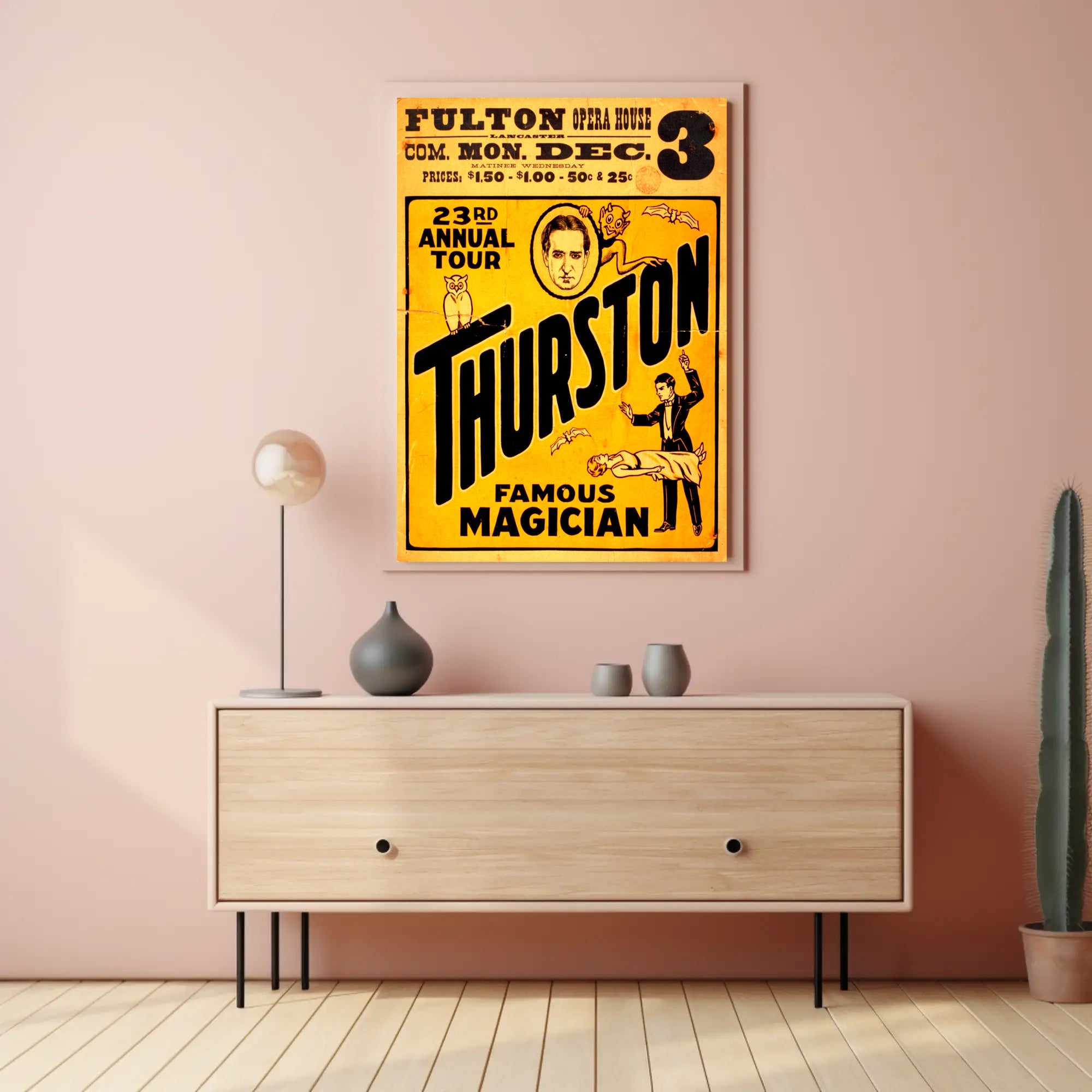 Thurston Magic Show Vintage Poster - Abstract, Artistic, or Pop Culture Poster