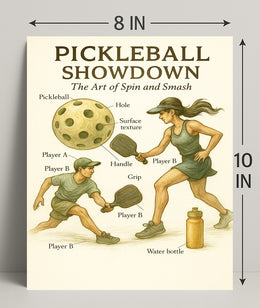 Pickleball Showdown Poster PosterGoat