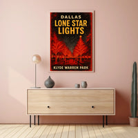 Dallas Lone Star Lights Poster