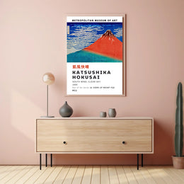 Katsushika Hokusai South Wind Clear Sky Poster