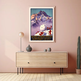 Villars-Chesières-Arveyes Winter Sports Poster PosterGoat