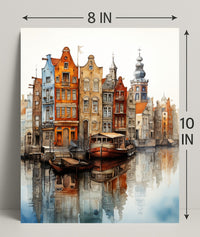 Reflections Of A Canal City Poster