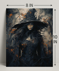 Enigmatic Forest Witch Poster