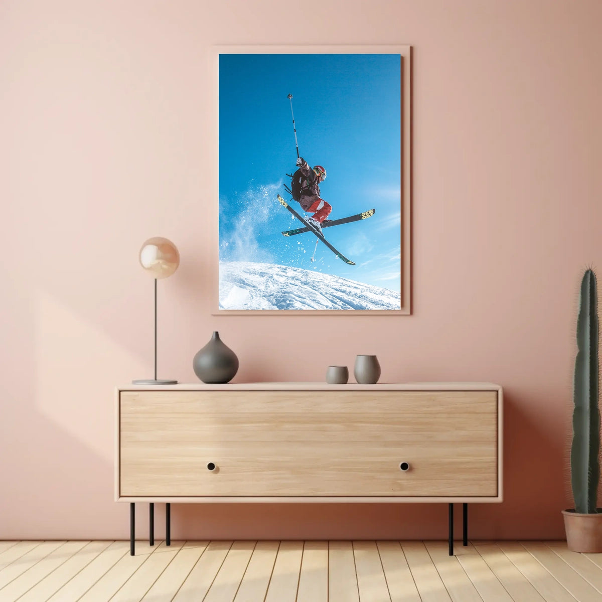 Skiing Adventure Poster