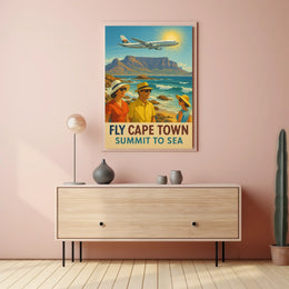 Fly Cape Town Summit To Sea Poster