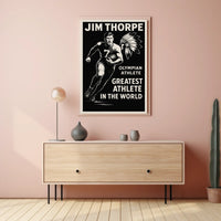 Celebrating an Olympian Legend Jim Thorpe Poster