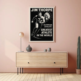Celebrating an Olympian Legend Jim Thorpe Poster