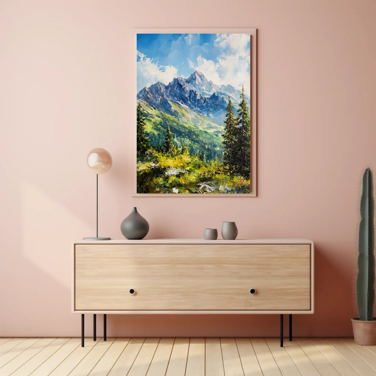 Slovakia High Tatras Mountain Landscape Scenic Poster