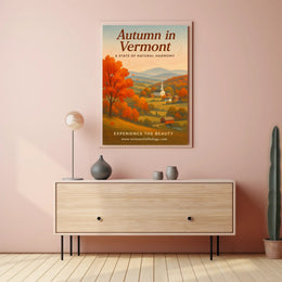 Autumn in Vermont Wall Art Print