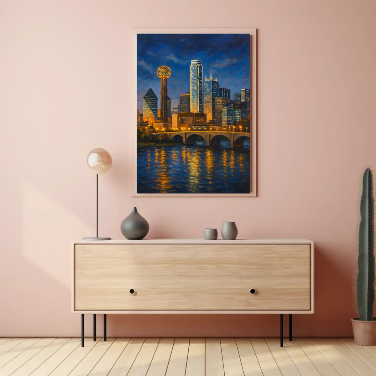 Dallas Skyline at Dusk Poster