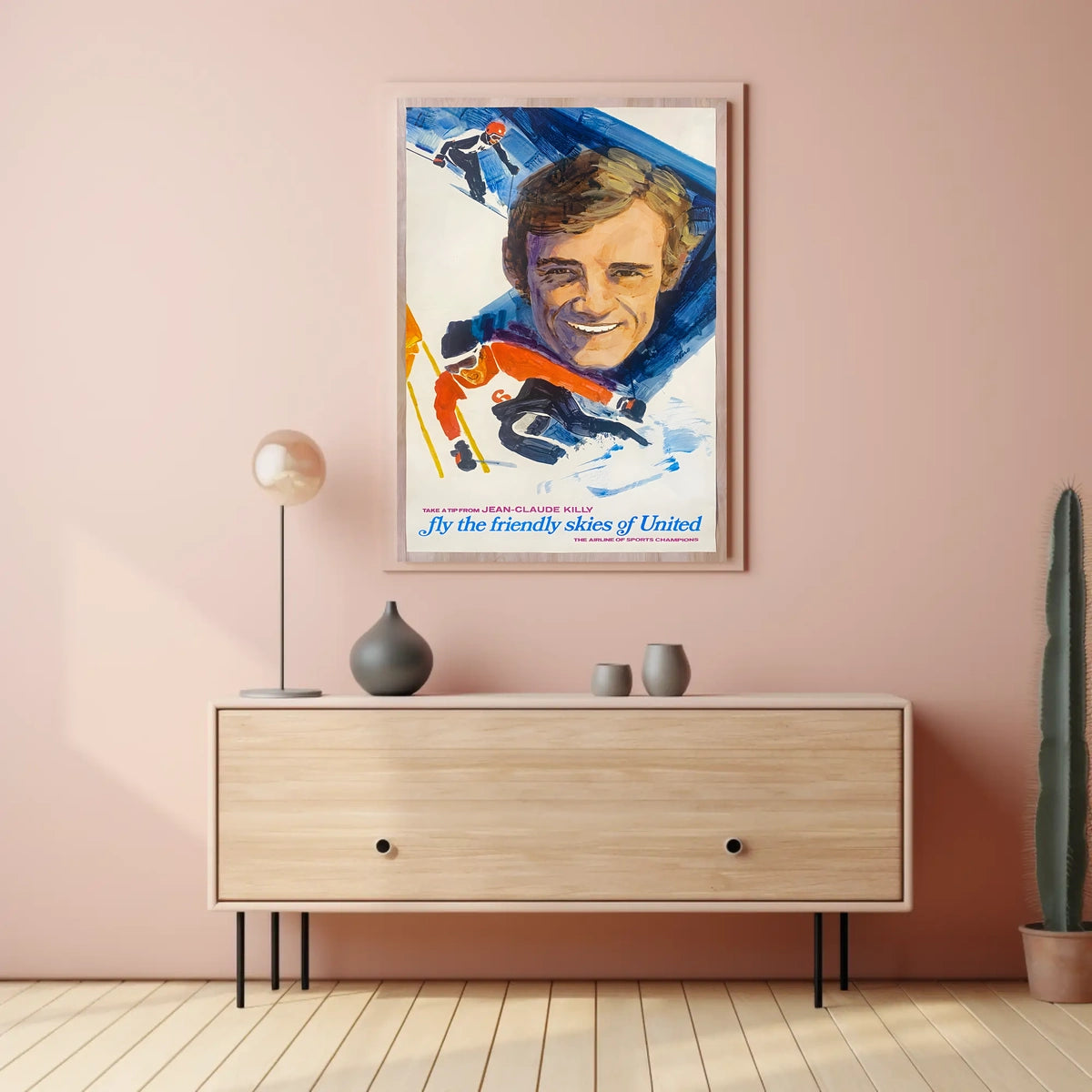 Jean-Claude Killy Fly The Friendly Poster