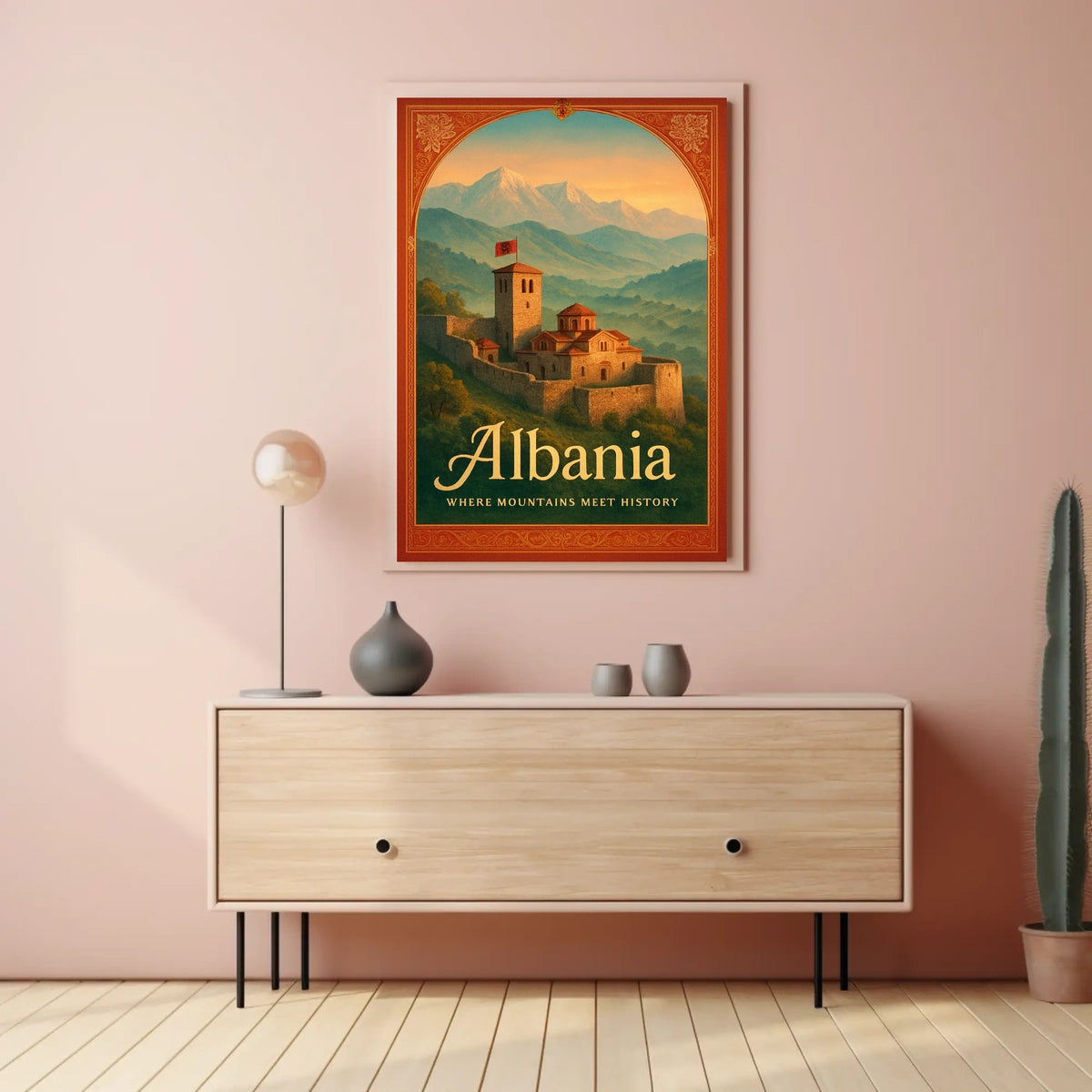 Albania Where Mountains Meet History Poster