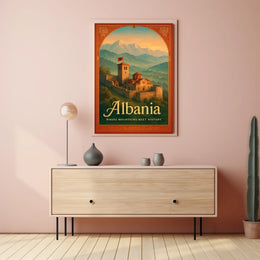 Albania Where Mountains Meet History Poster