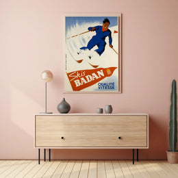 Skis Badan Quality And Speed Poster