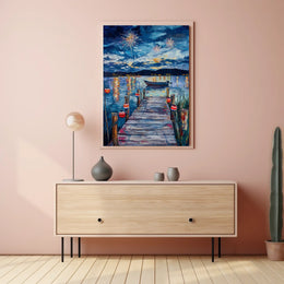 peaceful lakeside Poster