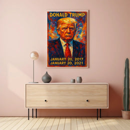 Donald Trump 45th President of the United States Glitch Hop Art Poster