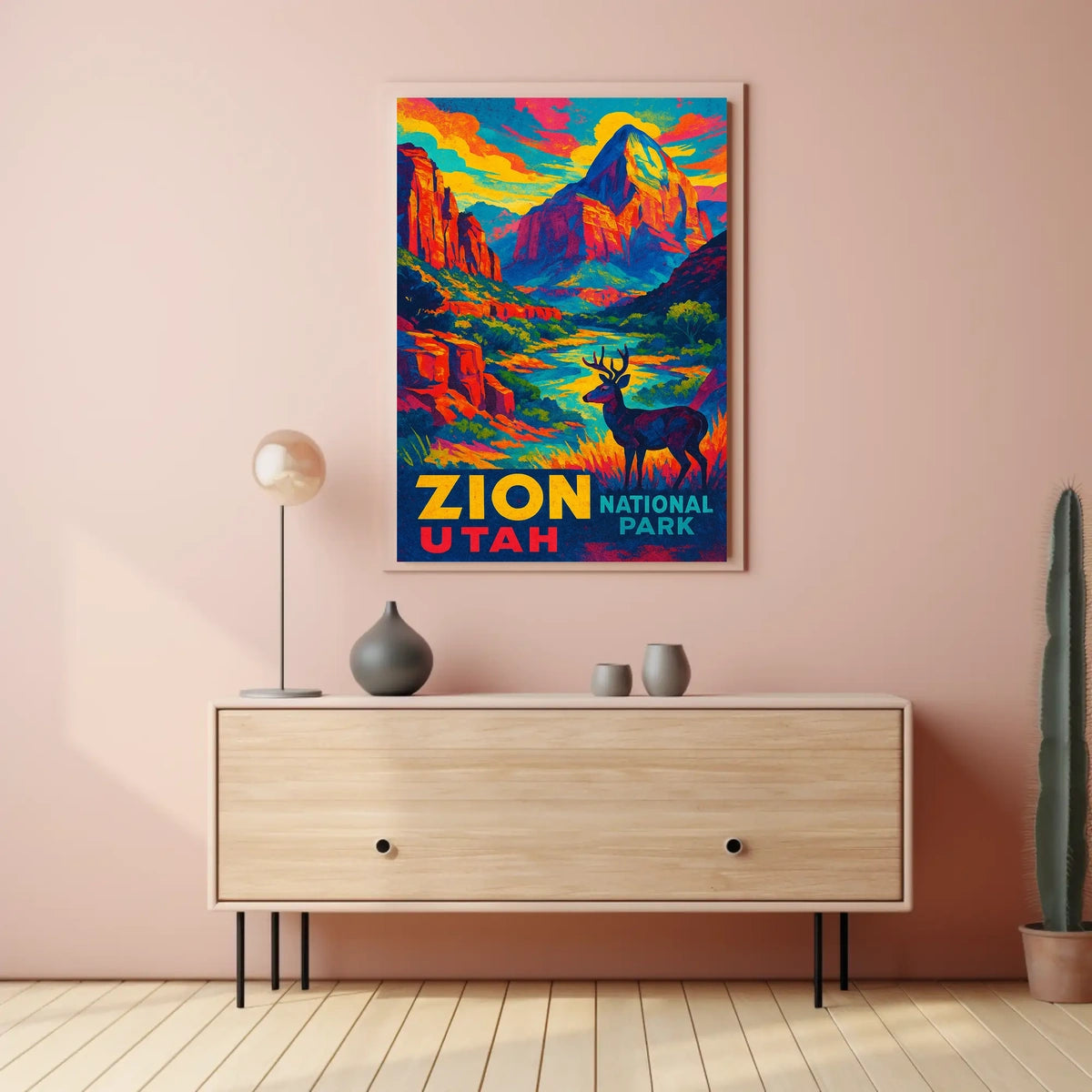 Zion National Park Utah Poster