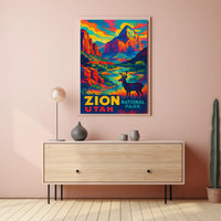 Zion National Park Utah Poster