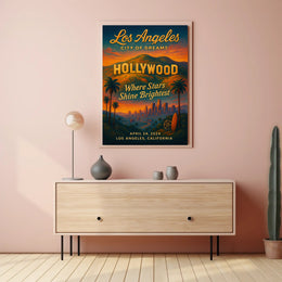 Los Angeles Dreamscape April 2024 Urban or Cityscape Poster