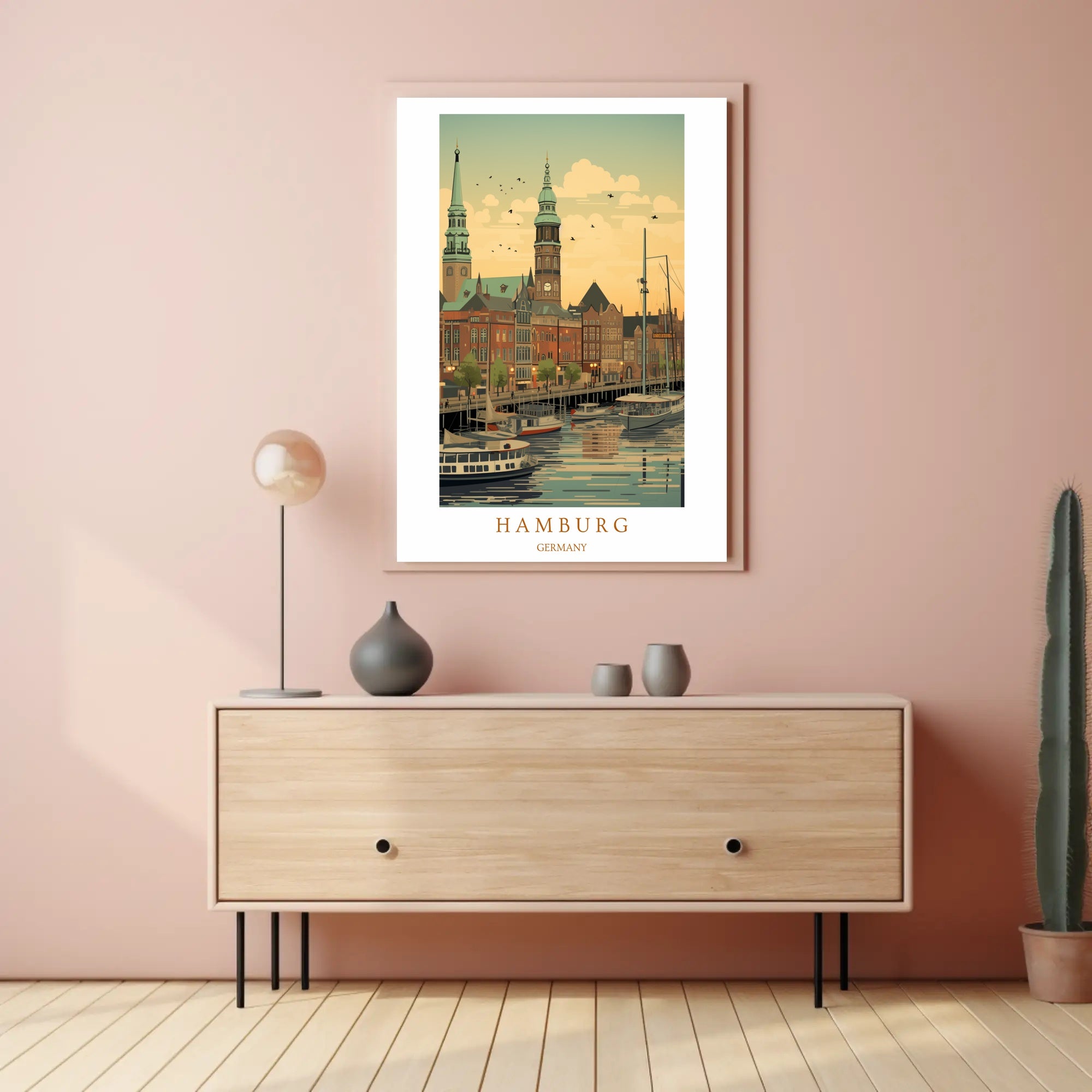 Scenic View of Hamburg Poster PosterGoat