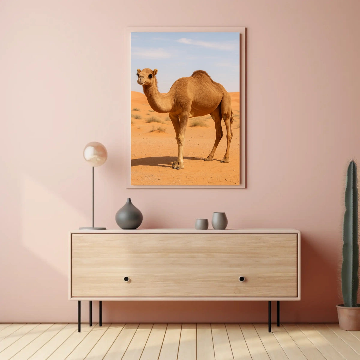 Majestic Camel in the Desert Poster