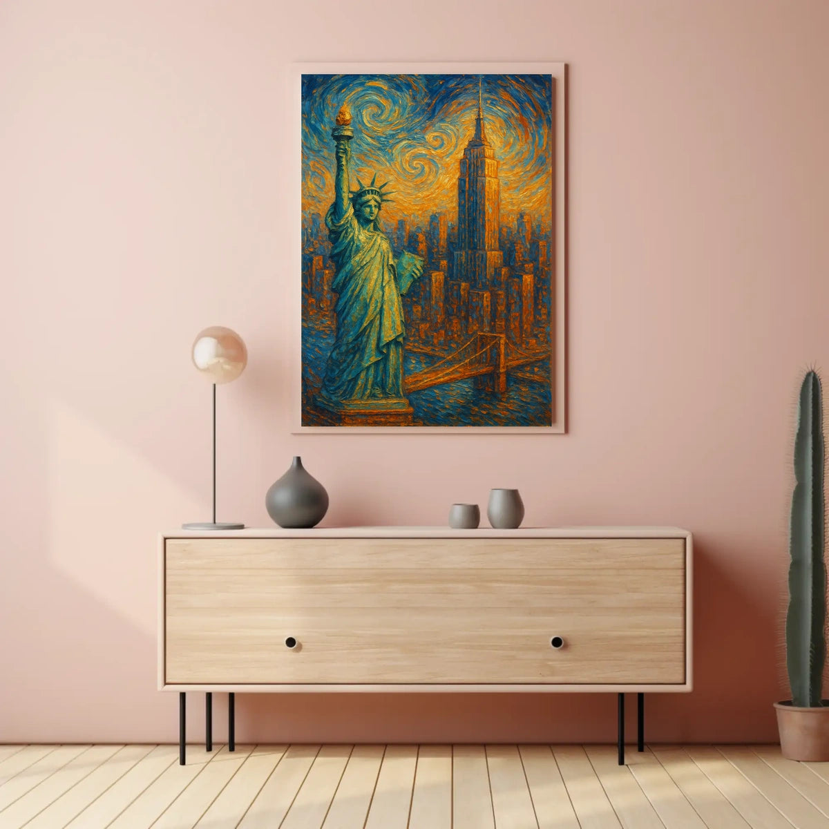 Starry Night Over New York Poster Timeless Urban Home Decor