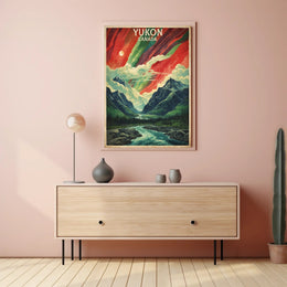 Yukon Northern Lights Adventure Travel Poster