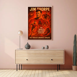 Jim Thorpe Legendary Athlete Poster
