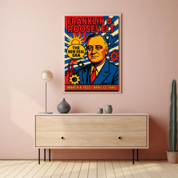 Franklin D. Roosevelt The New Deal Era Poster PosterGoat