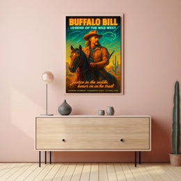 Legendary Wild West Cowboy Adventure Cultural or Heritage Poster
