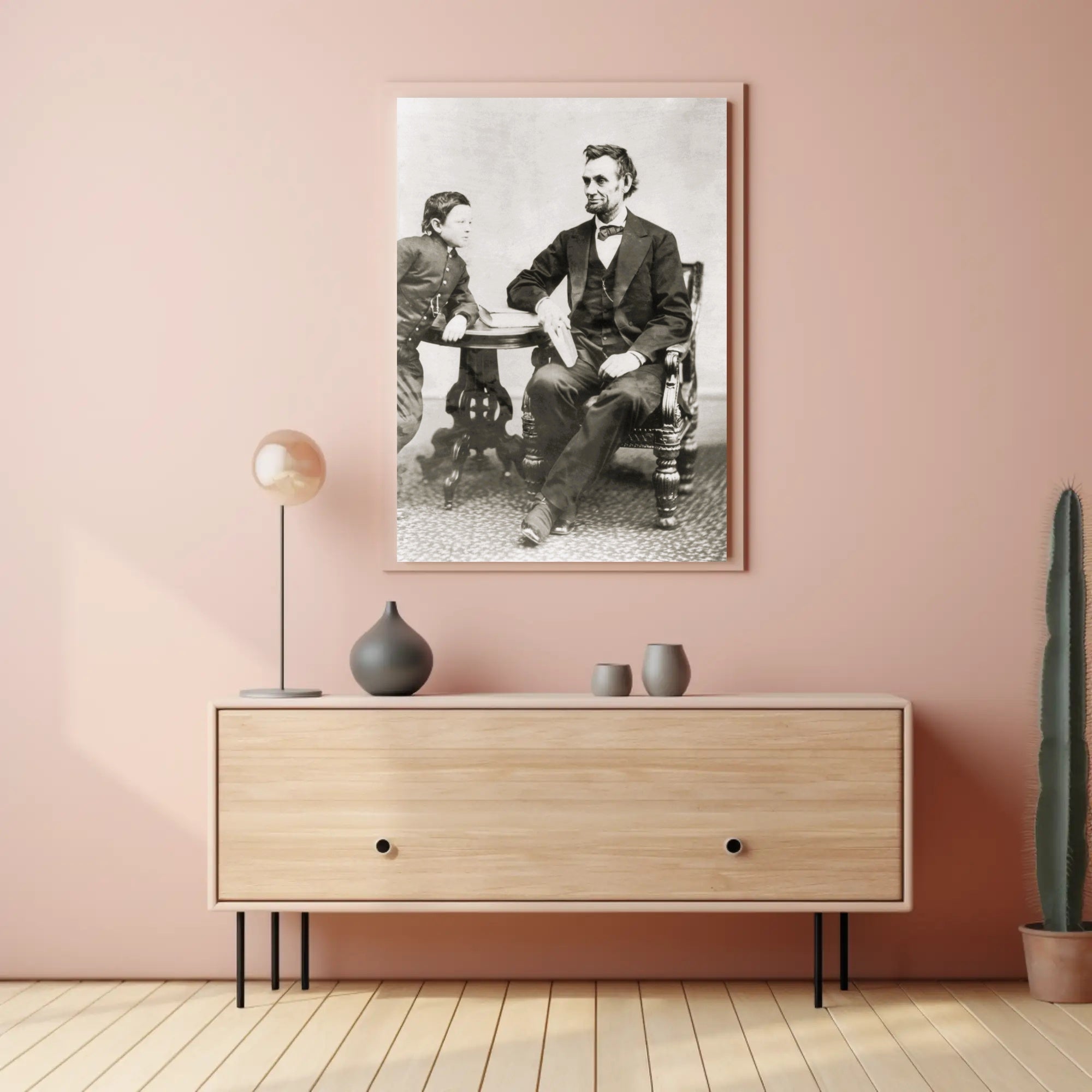 Abraham Lincoln Colorized Bowtie Poster Modern Retro Aesthetic PosterGoat