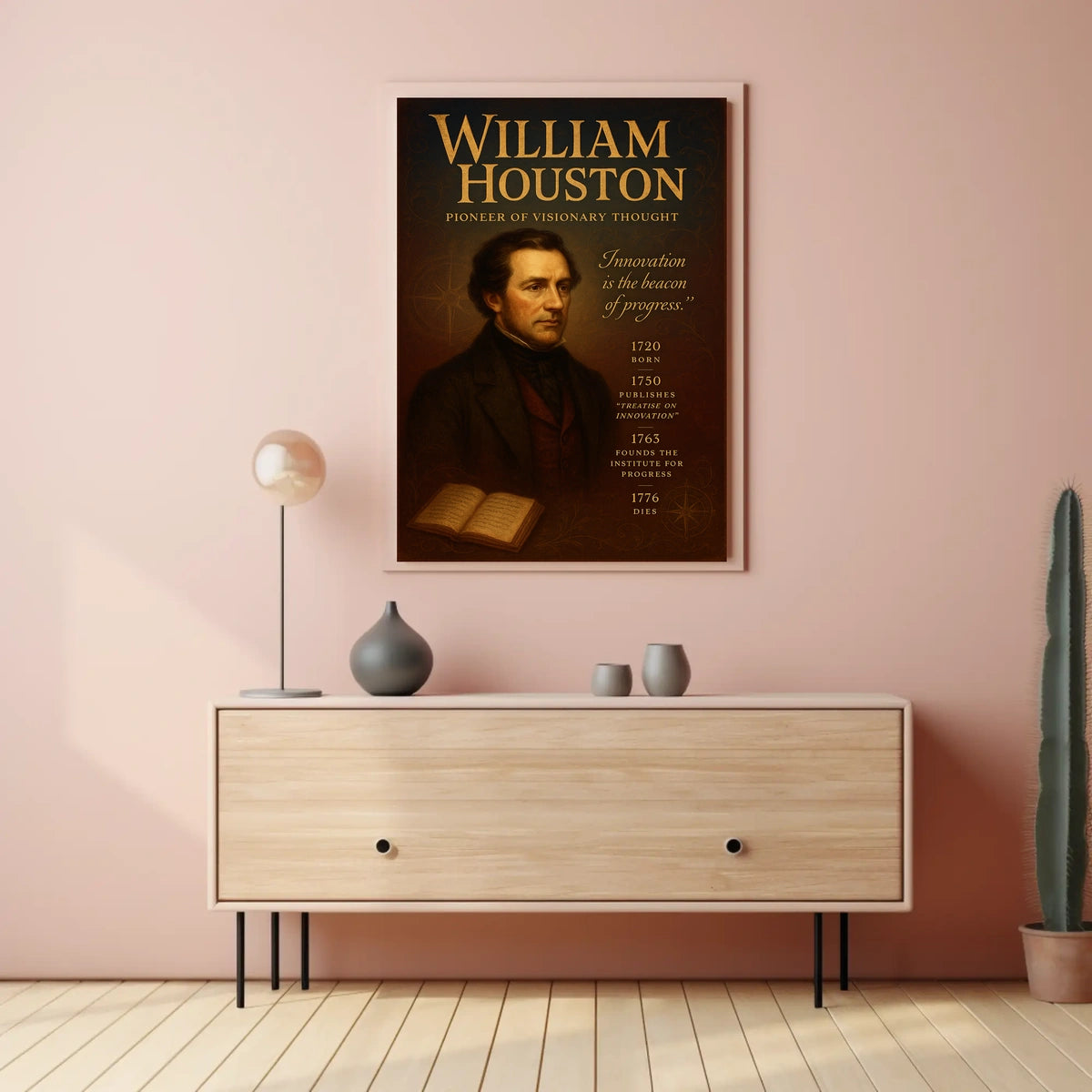 William Houston Pioneer of Visionary Thought Poster