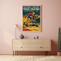 National Indoor Track Skating Poster