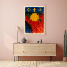 Vibrant Heraldic Emblem Poster