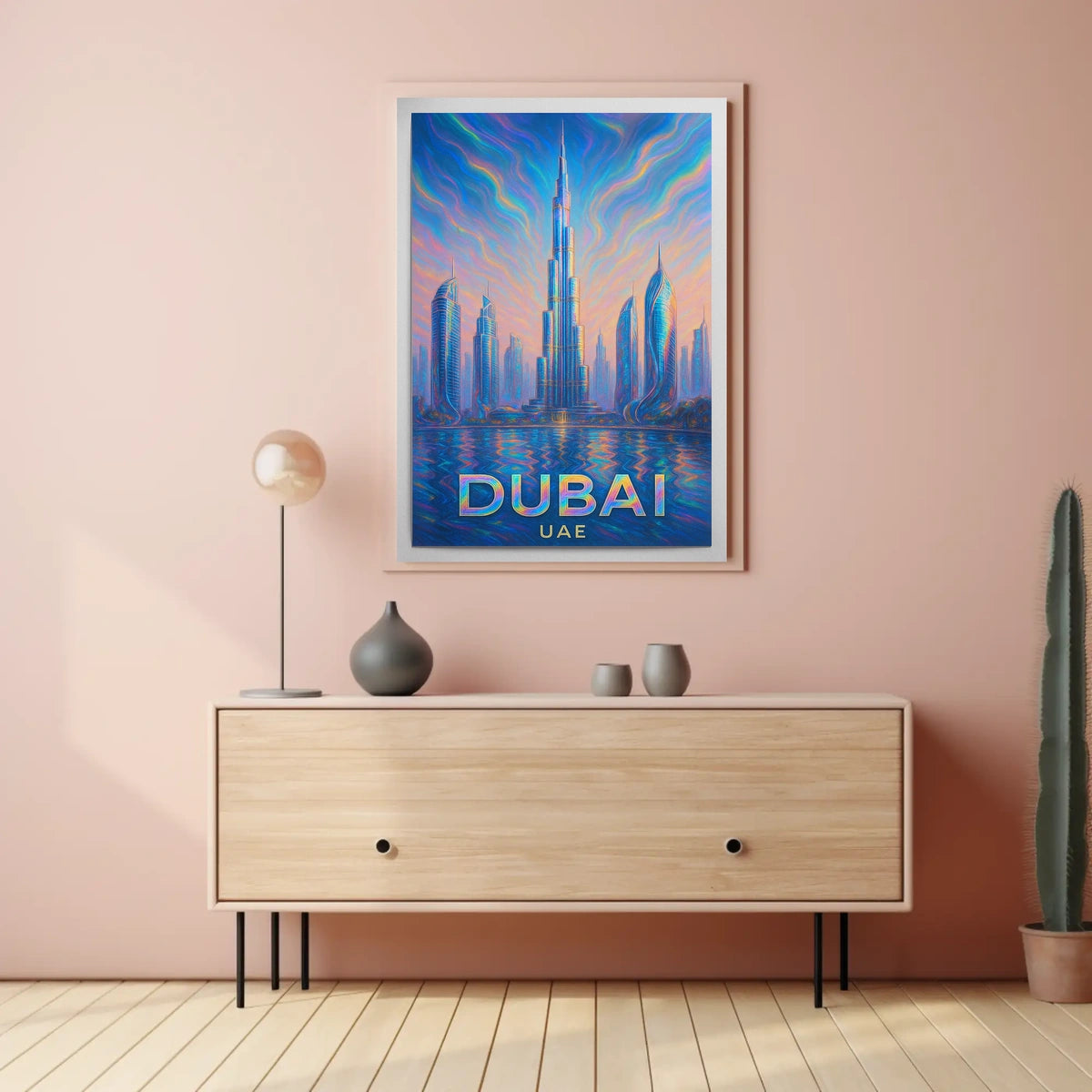 Dubai Skyline Artistic Impression Poster