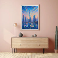 Dubai Skyline Artistic Impression Poster