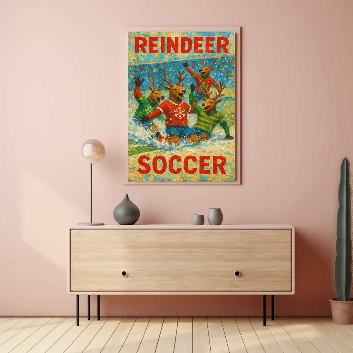 Reindeer Soccer Extravaganza Poster