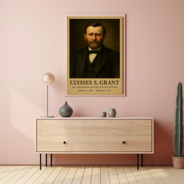 Ulysses S. Grant Historical Leadership Presidential Poster