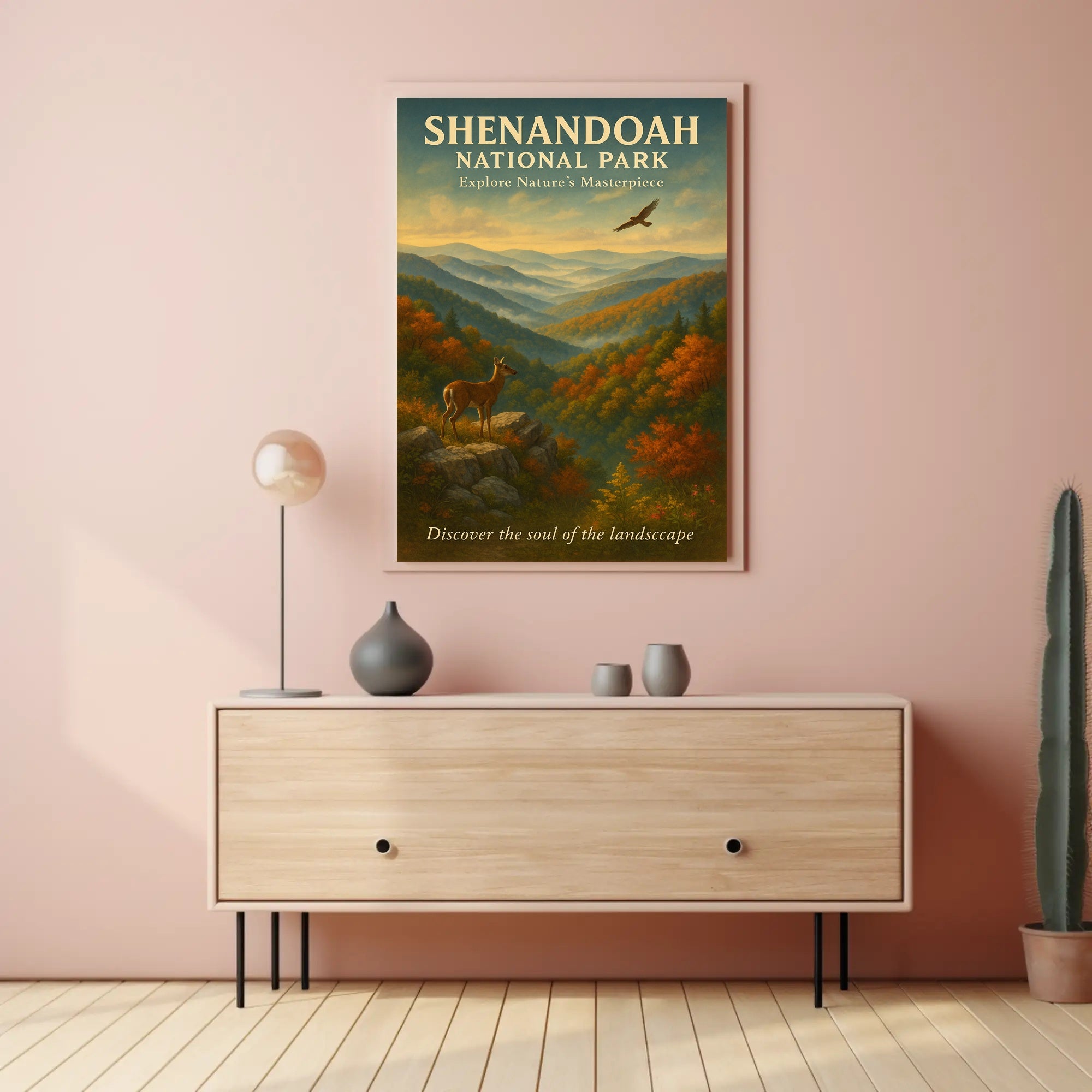 Shenandoah National Park Serene Autumn Scene National Park Poster