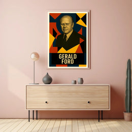 Gerald Ford 38th President of the United States Abstract Pop Poster