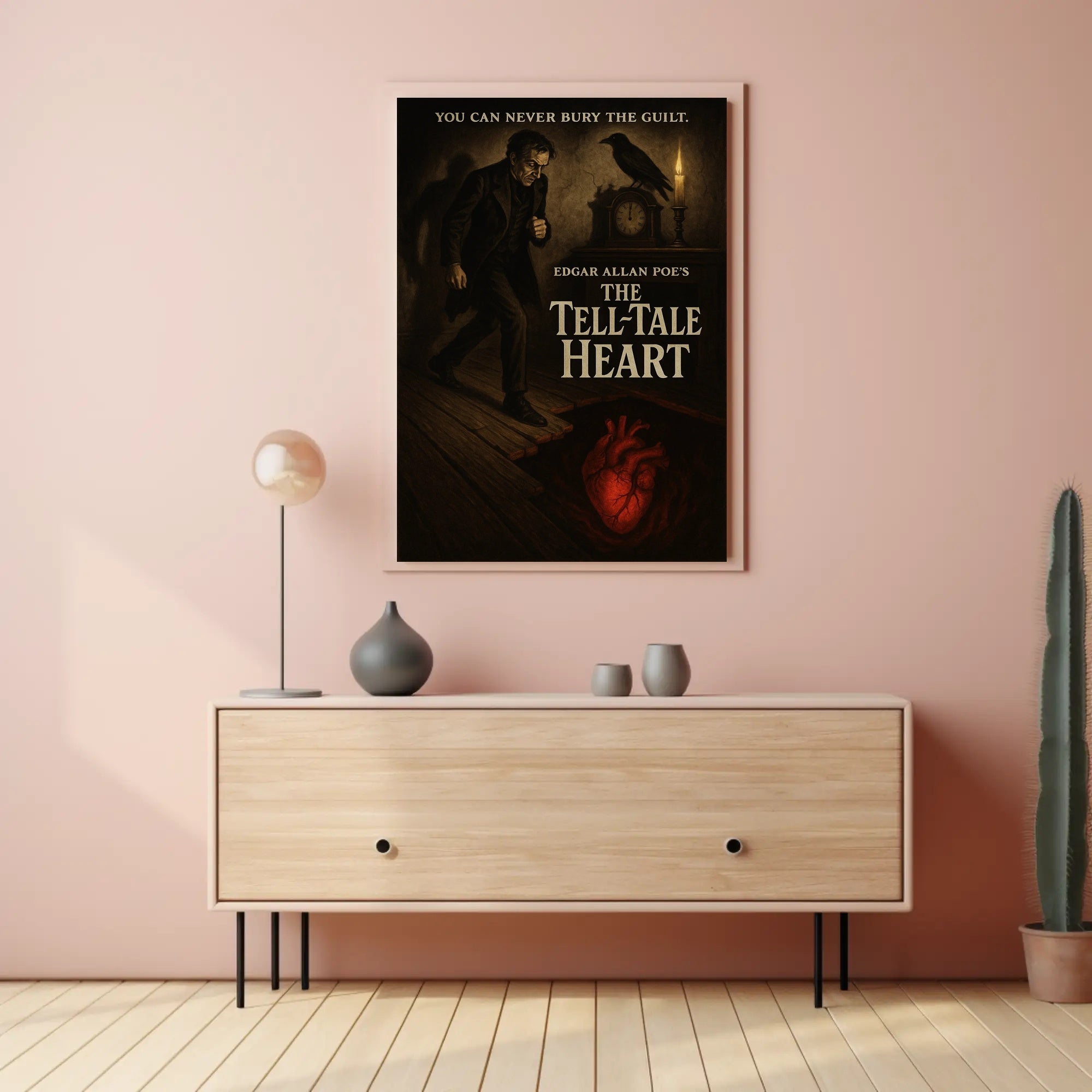 Edgar Allan Poe The Tell-Tale Heart Artistic Poster